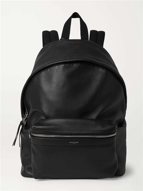 backpack yves saint laurent|saint laurent leather backpack.